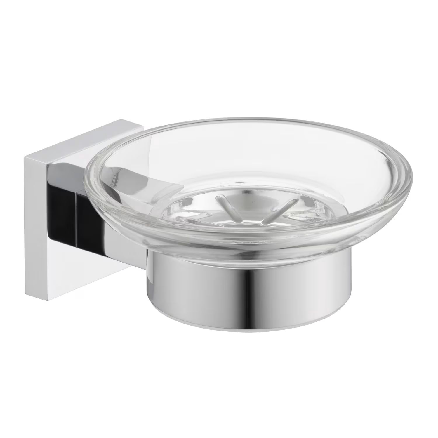 Kronenbach Quara Seifenschale Wand chrom-transparent 29.210.060.0005