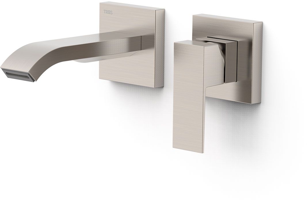 Tres Cuadro Waschtischarmatur Unterputz stahl 00630023AC