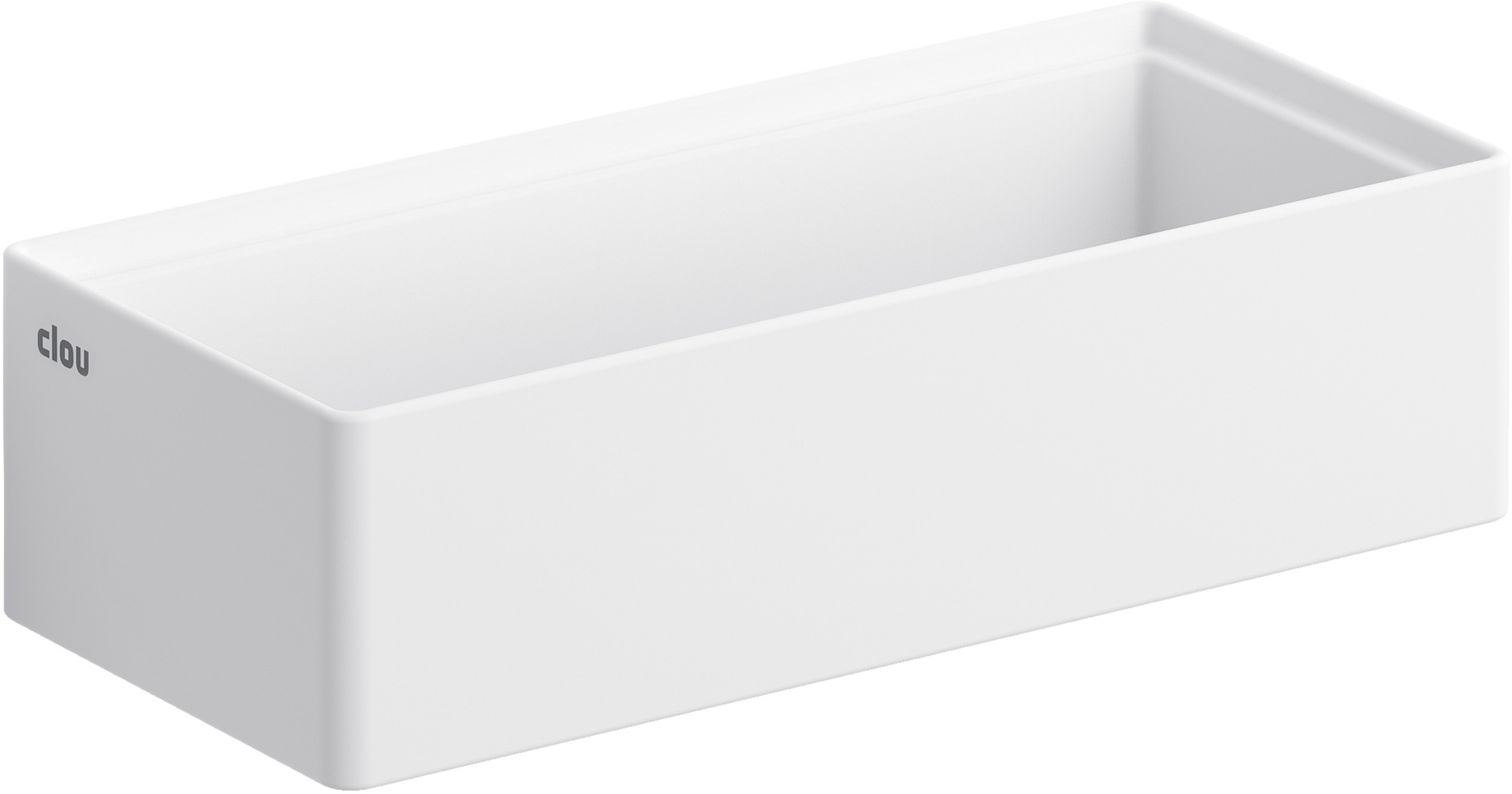 Clou New Flush Waschbecken 38x18 cm rechteckig Klassisch-Aufsatzwaschbecken weiß CL/03.13431.02