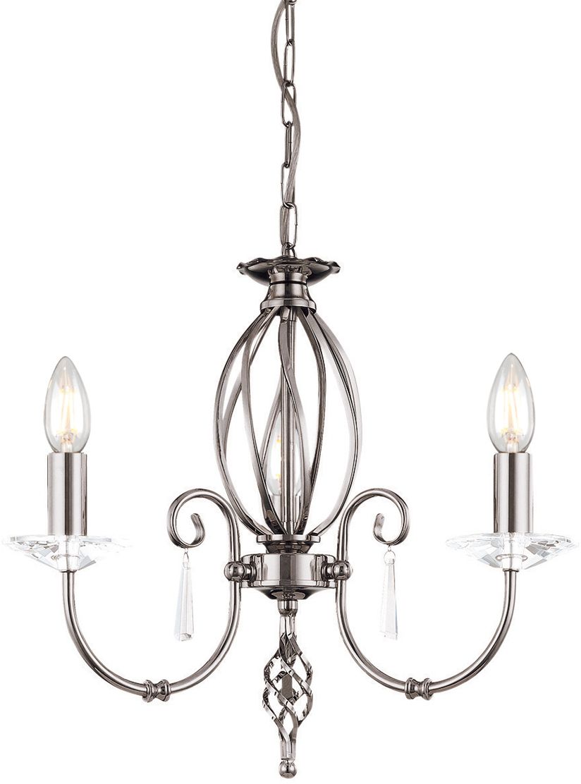 Elstead Lighting Aegean Pendelleuchte 3x60 W nickel AG3-POL-NICKEL