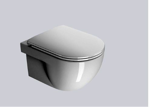 GSI City WC-Becken hängend mit Wirbelspülung weiß Glanz 911511