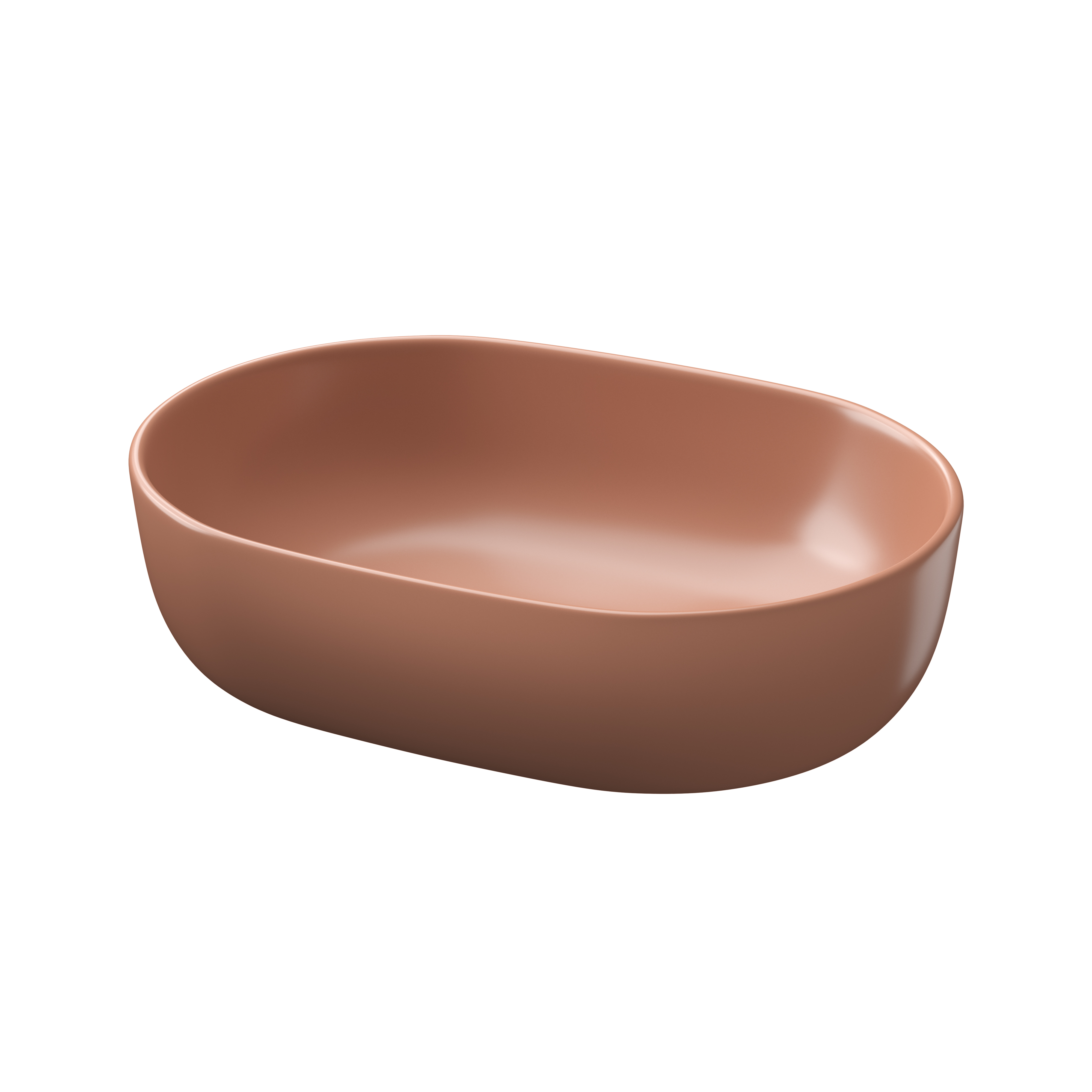 Cersanit Moduo Waschbecken 50x35.5 cm oval Aufsatzwaschbecken K116-131