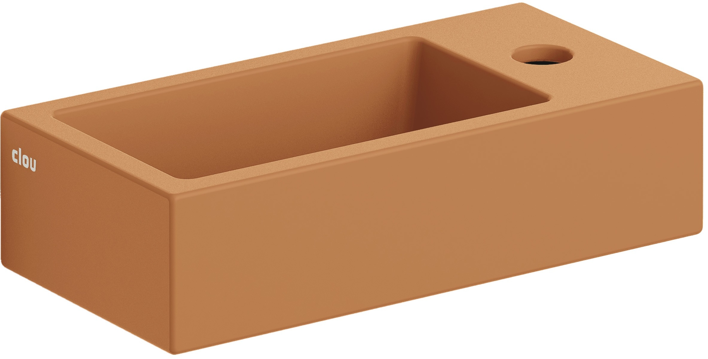 Clou Flush Waschbecken 36x18 cm rechteckig Klassisch-Aufsatzwaschbecken braun/beige CL/03.36030