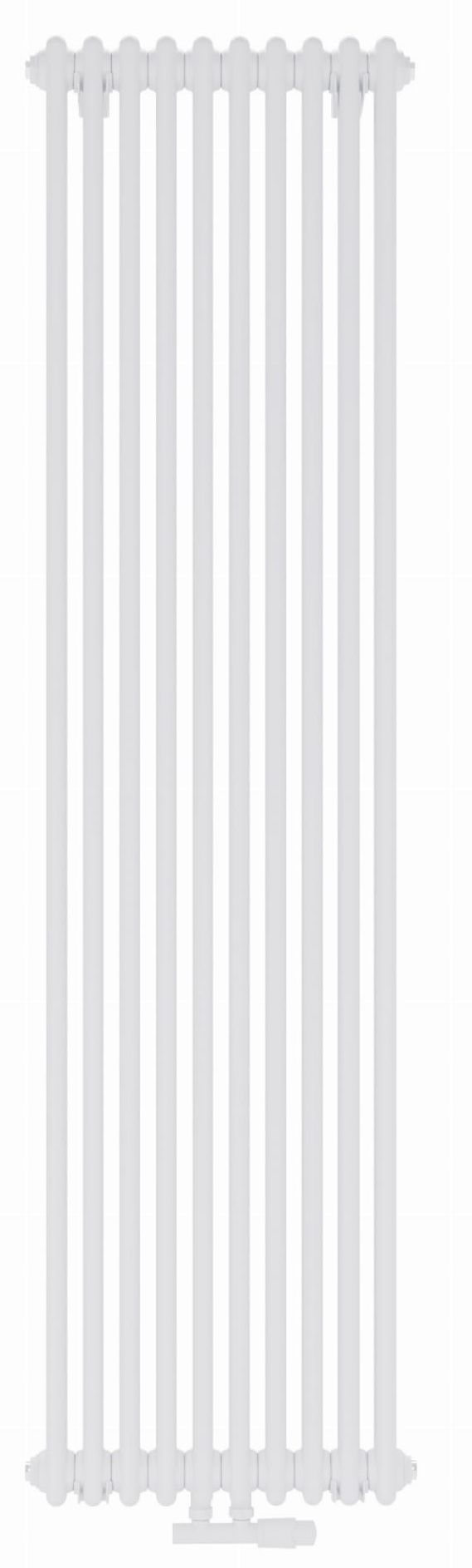 Luxrad Columnus 2 Designheizkörper 180x29 cm podłączenie unter weiß COL2180002909016ZDC