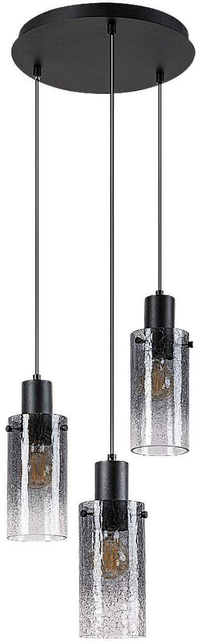 Rabalux Fumea Pendelleuchte 3x60 W schwarz-verraucht 72038