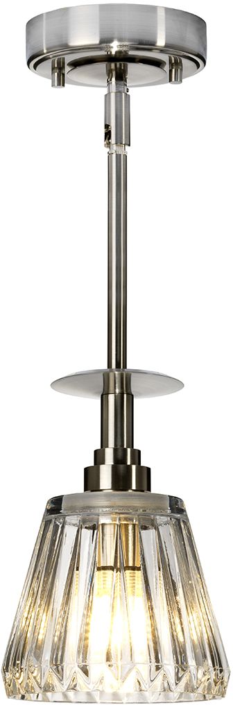 Elstead Lighting Agatha Pendelleuchte 1x3 W nickel BATH-AGATHA1P-BN