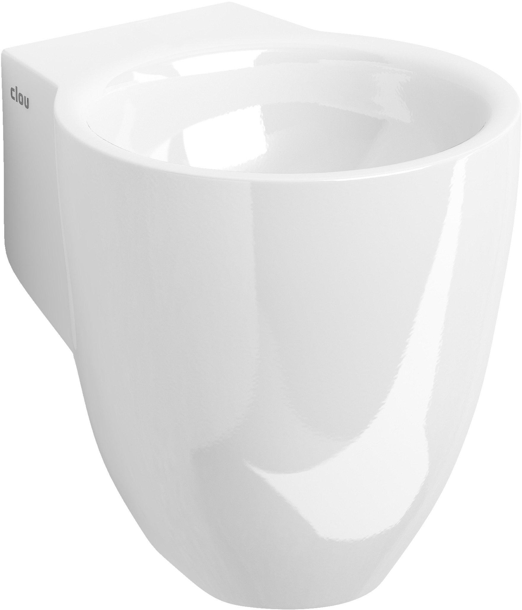 Clou Flush Waschbecken 31.5x27 cm rund Klassisch weiß CL/03.03061