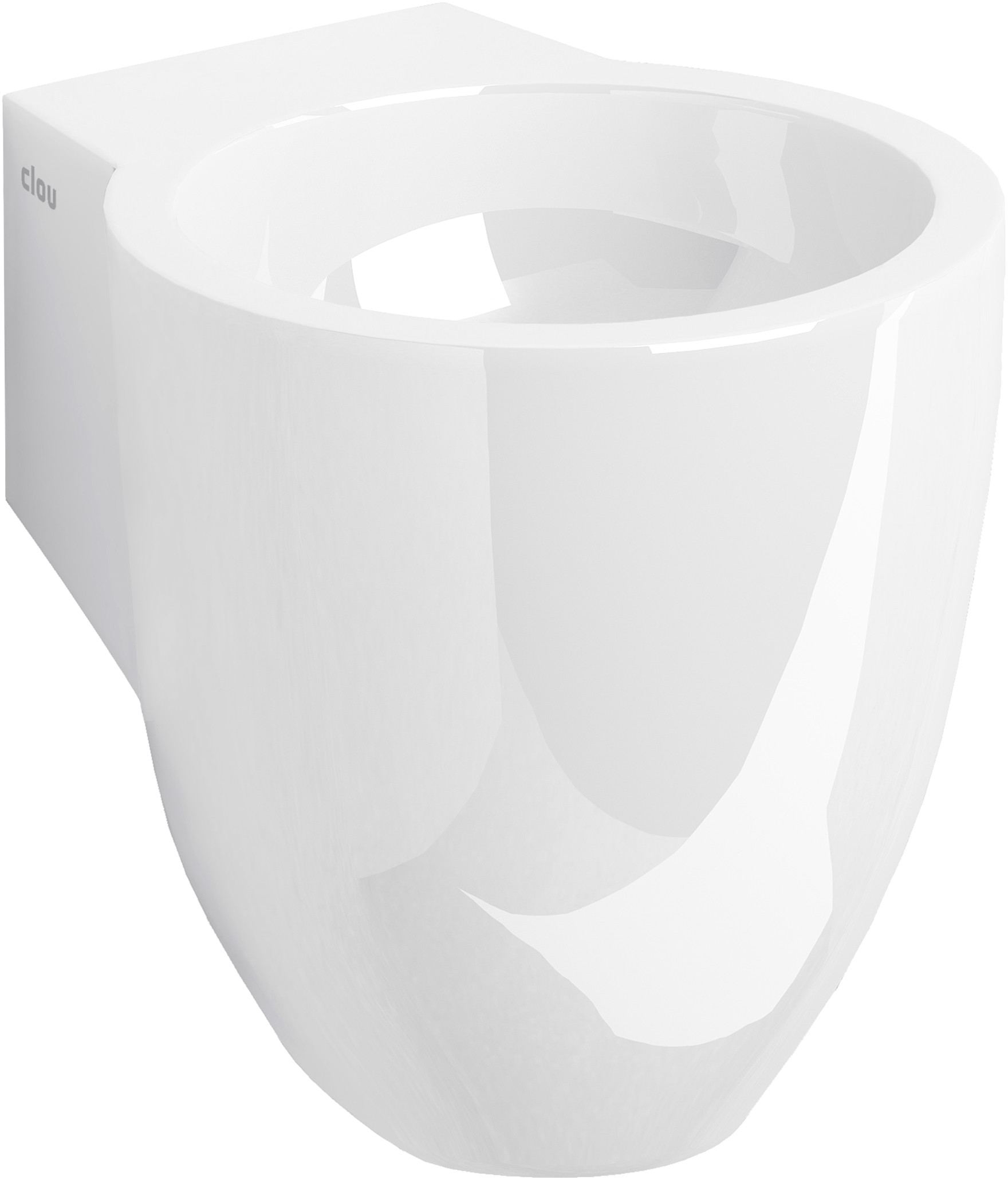 Clou Flush Waschbecken 31.5x27 cm rund Klassisch weiß CL/03.08061