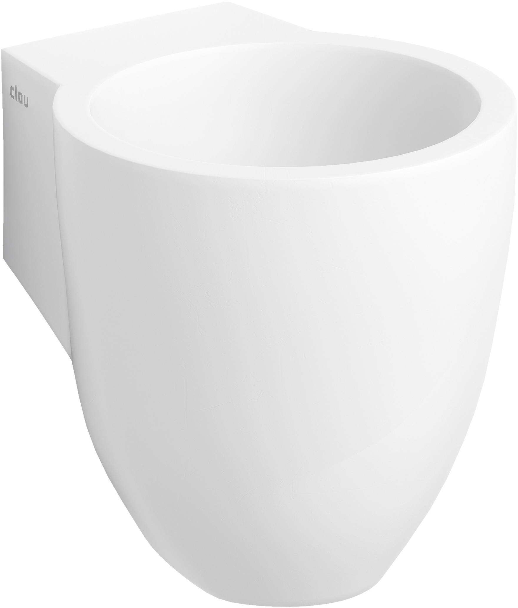 Clou Flush Waschbecken 31.5x27 cm rund Klassisch weiß CL/03.13061