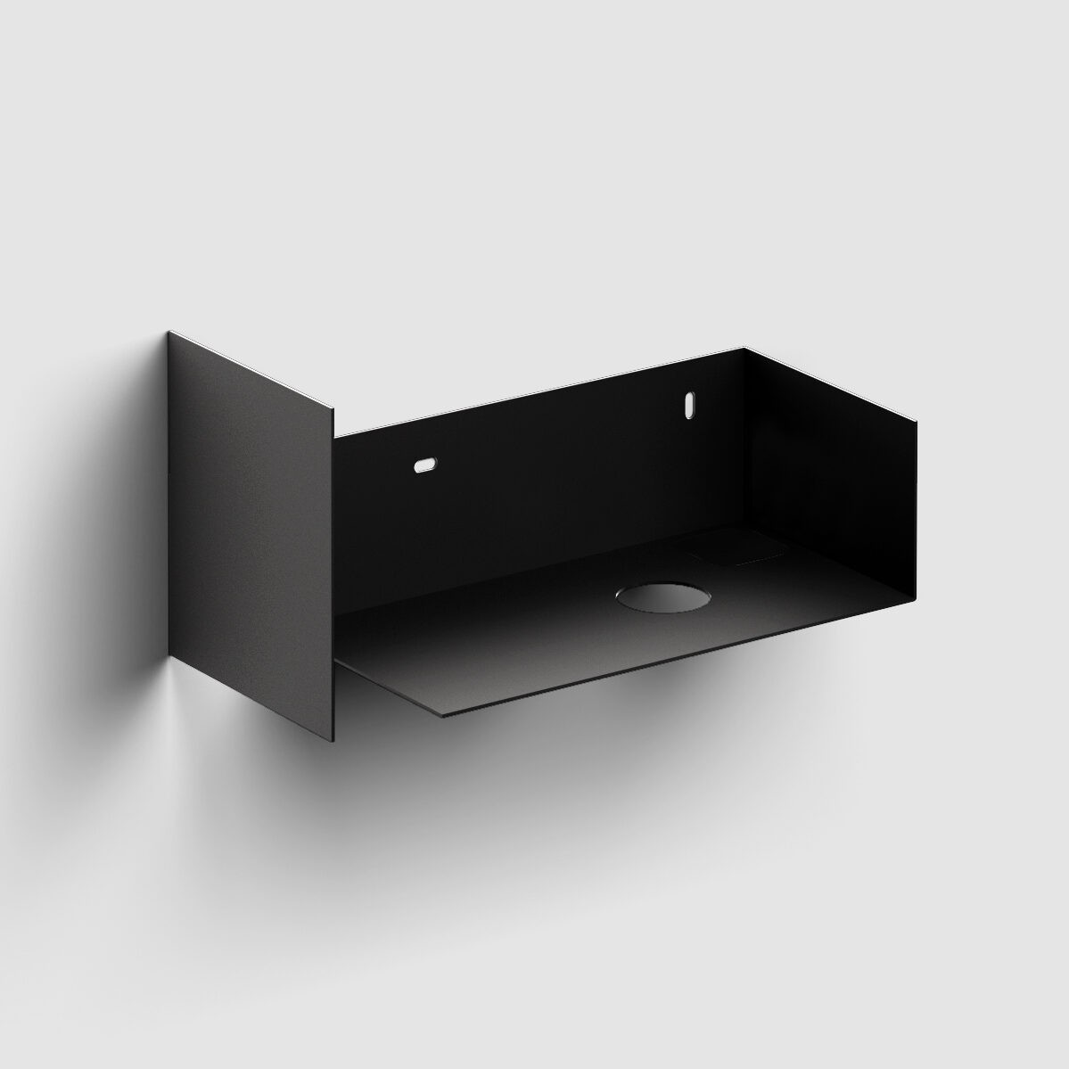 Clou Flush Konsole 44x18x20.5 cm Unterschrank hängend schwarz CL/07.36.030.21