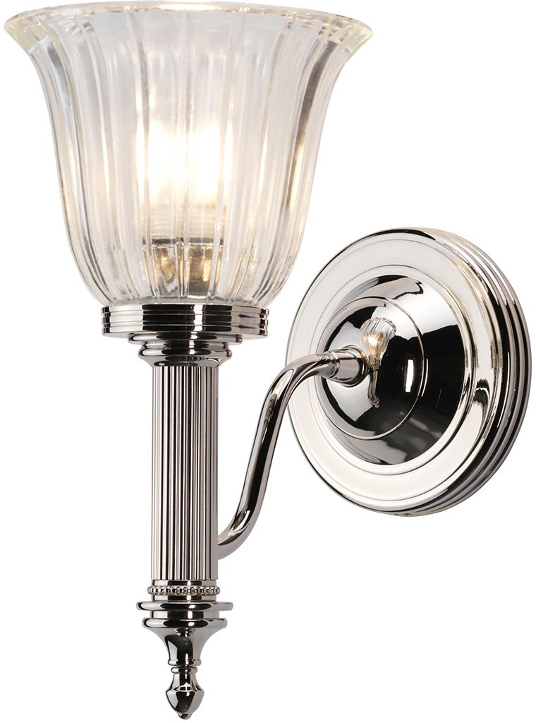 Elstead Lighting Carroll Leuchter 1x3 W nikel BATH-CARROLL1-PN