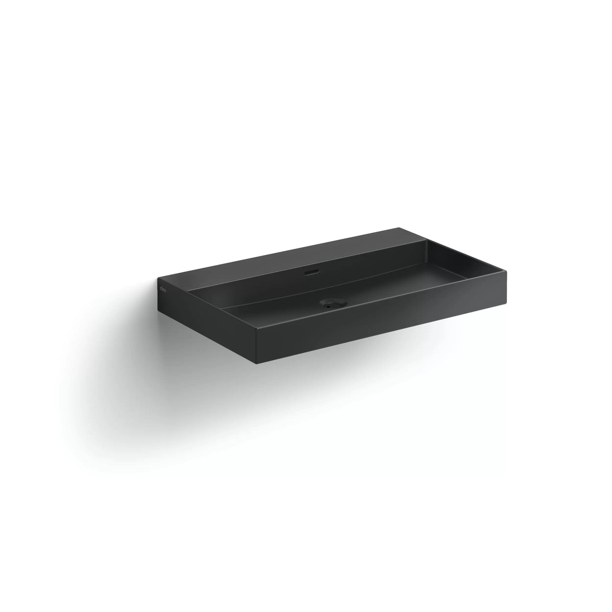 Clou New Wash Me Waschbecken 70x42 cm rechteckig Klassisch-Aufsatzwaschbecken schwarz CL/02.30432