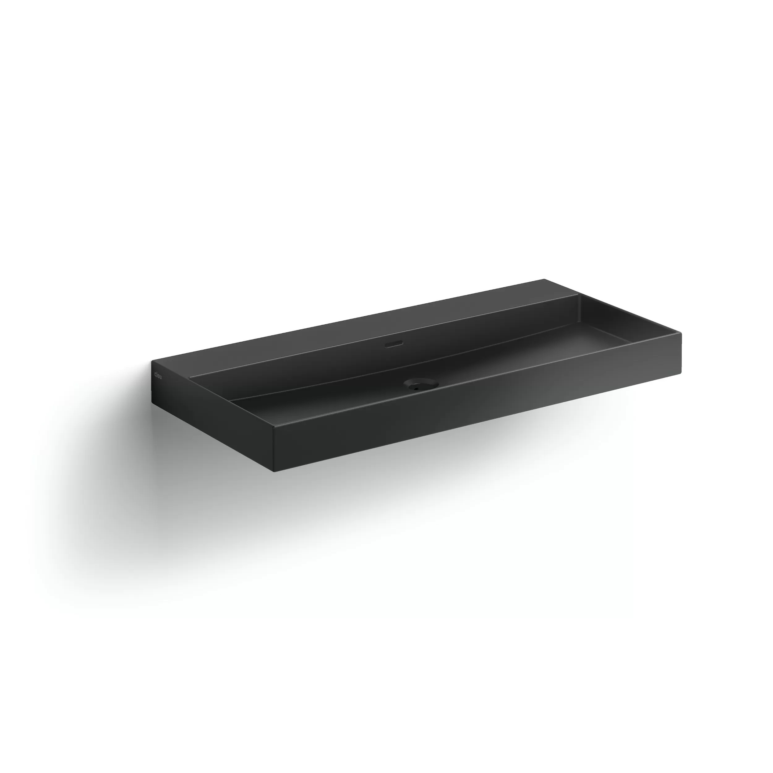 Clou New Wash Me Waschbecken 90x42 cm rechteckig Klassisch-Aufsatzwaschbecken schwarz CL/02.30434