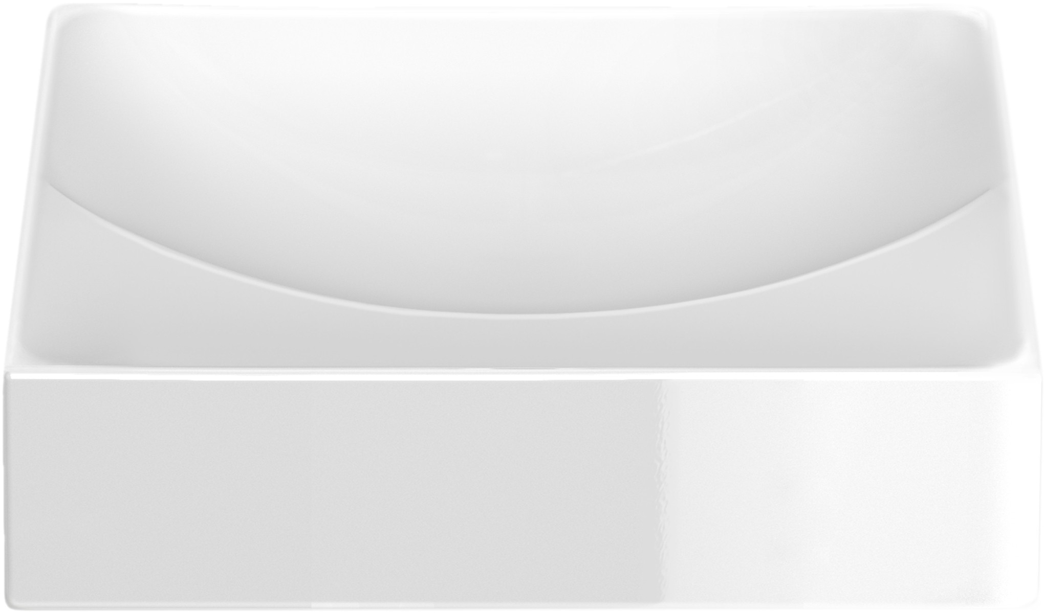 Clou Vale Waschbecken 28x19 cm rechteckig Klassisch-Aufsatzwaschbecken weiß CL/03.03160