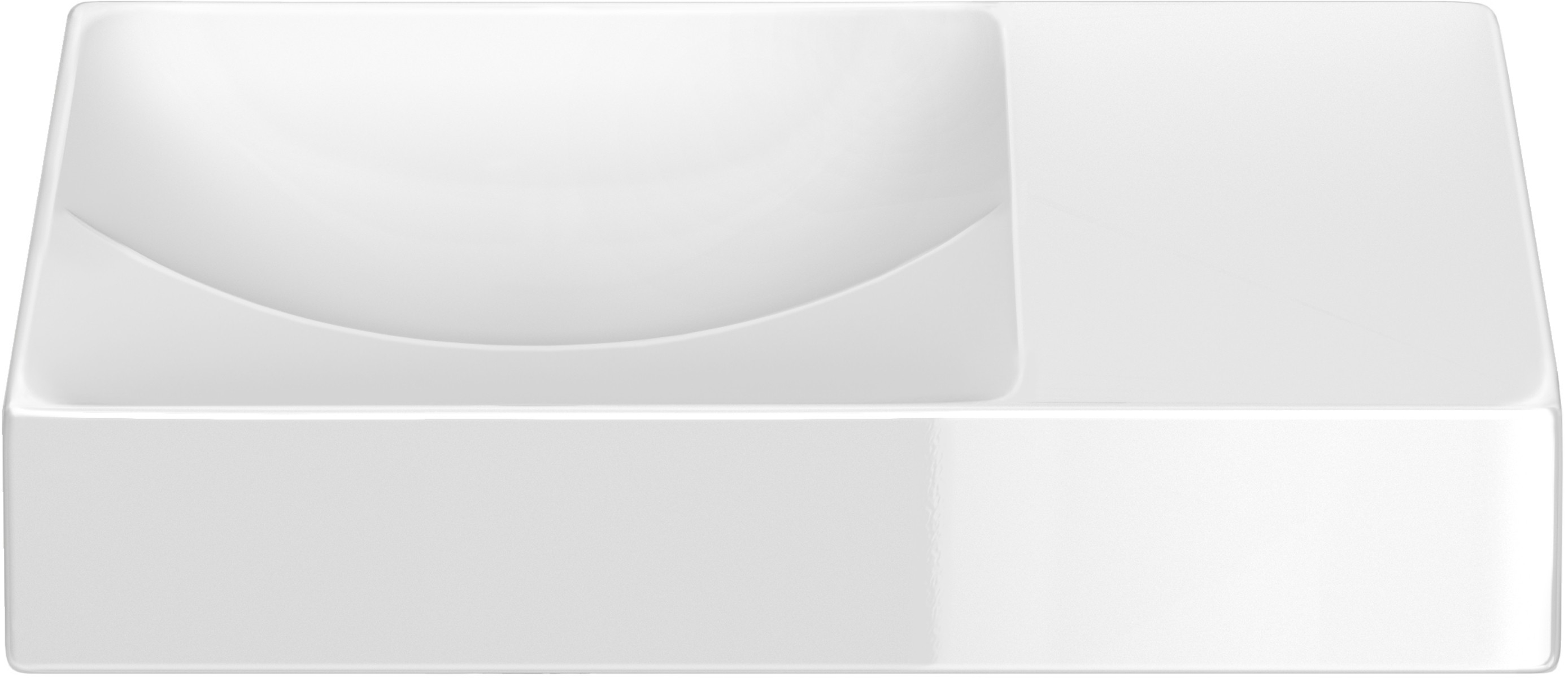 Clou Vale Waschbecken 38x19 cm rechteckig Klassisch-Aufsatzwaschbecken weiß CL/03.03161.R