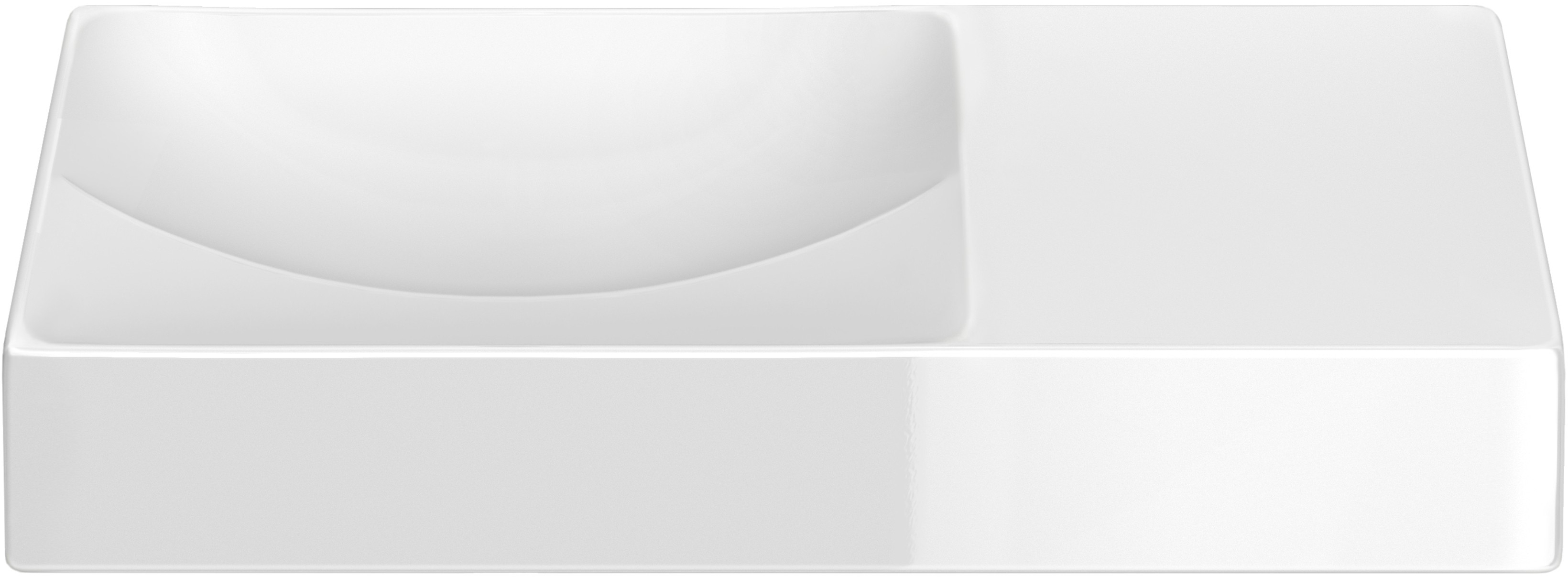 Clou Vale Waschbecken 45x19 cm rechteckig Klassisch-Aufsatzwaschbecken weiß CL/03.03162.R