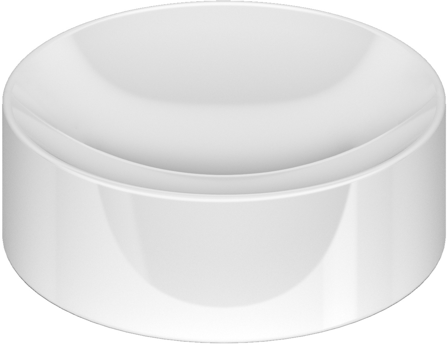 Clou Vale Waschbecken 22x22 cm rund Aufsatzwaschbecken weiß CL/03.03164