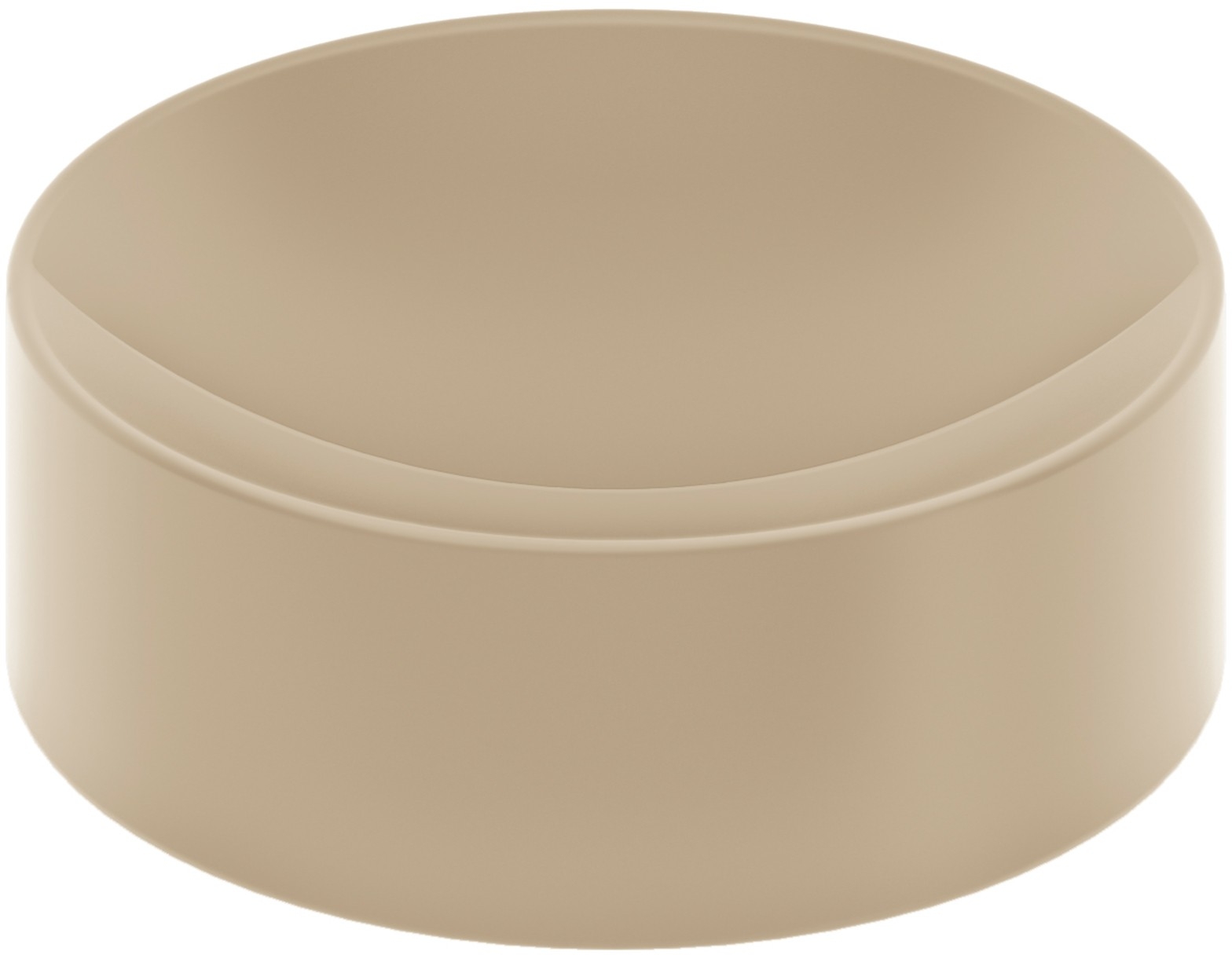 Clou Vale Waschbecken 22x22 cm rund Aufsatzwaschbecken braun/beige CL/03.34164