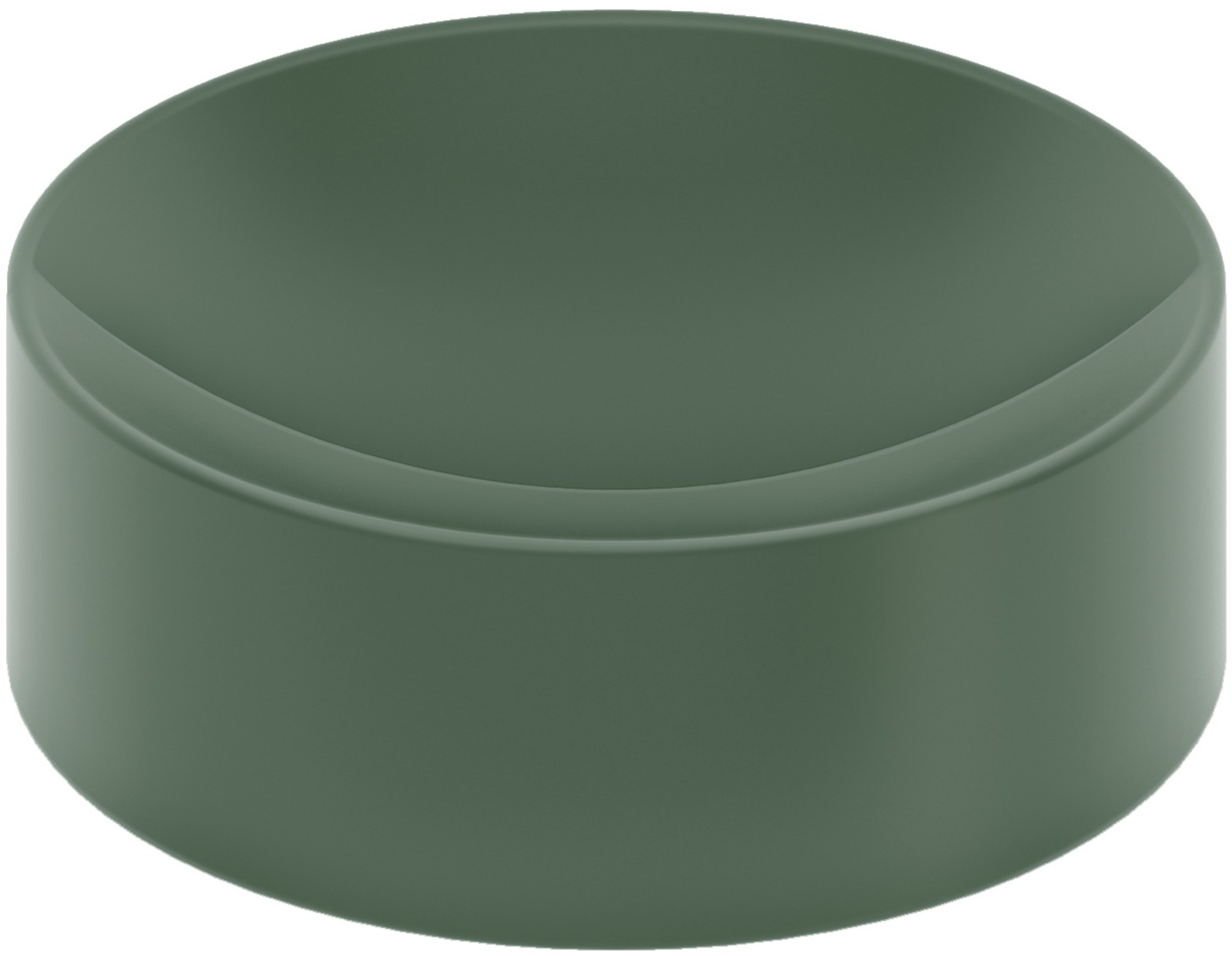 Clou Vale Waschbecken 22x22 cm rund Aufsatzwaschbecken grün CL/03.42164