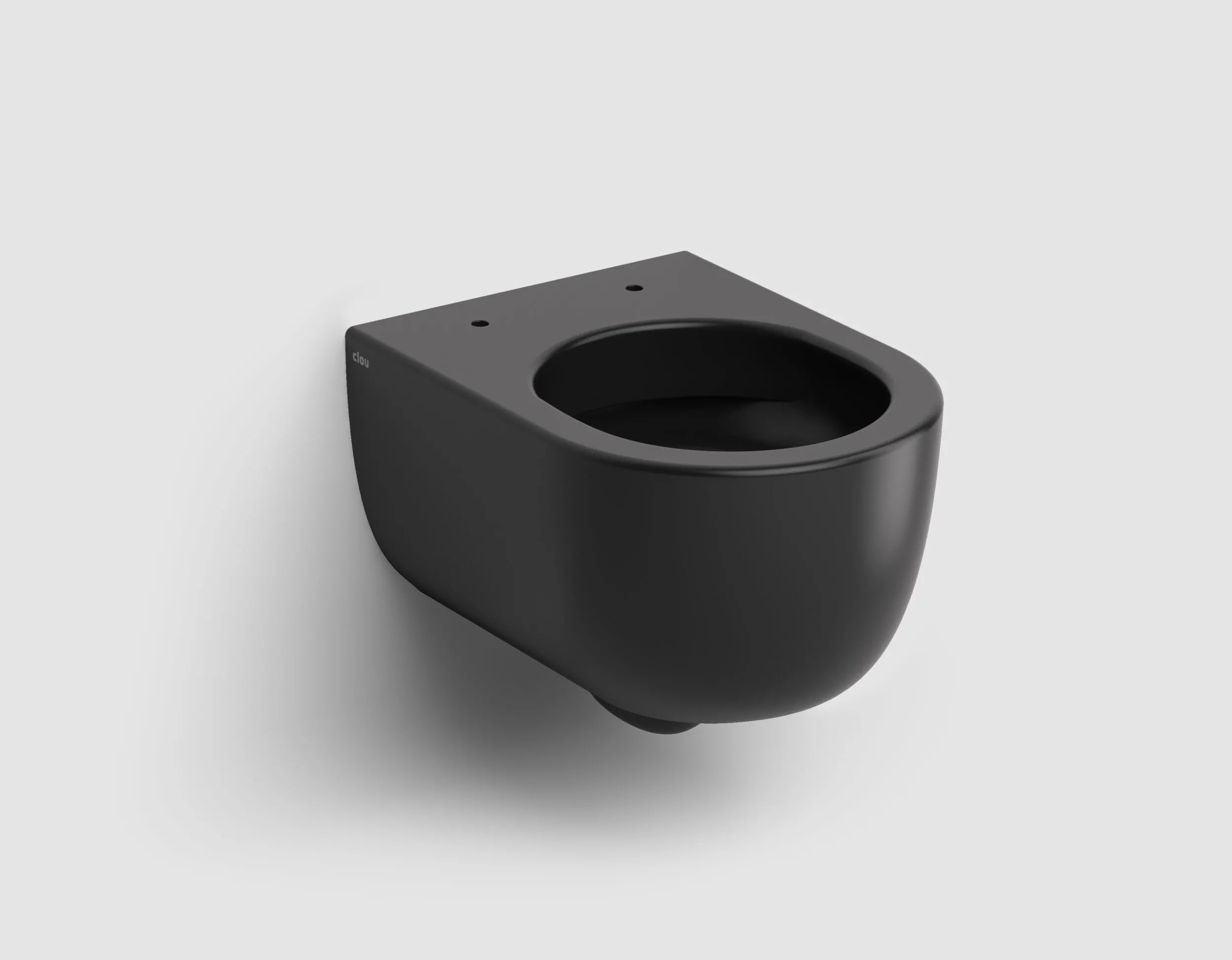 Clou Hammock WC-Becken hängend Spülrandlos schwarz Matte CL/04.01070.21