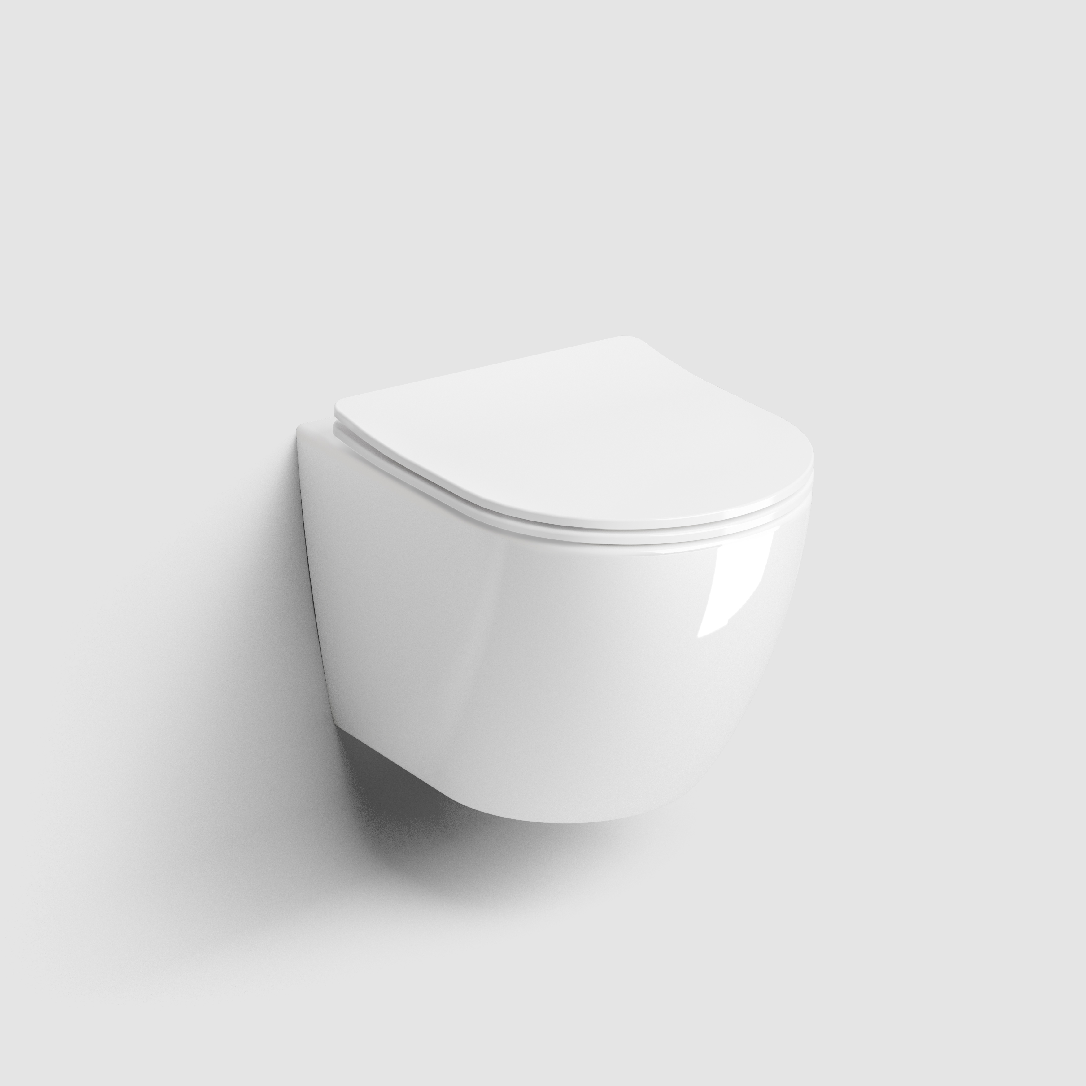 Clou InBe WC-Becken mit Absenkautomatik-Sitz hängend Spülrandlos weiß Glanz IB/04.01221.02