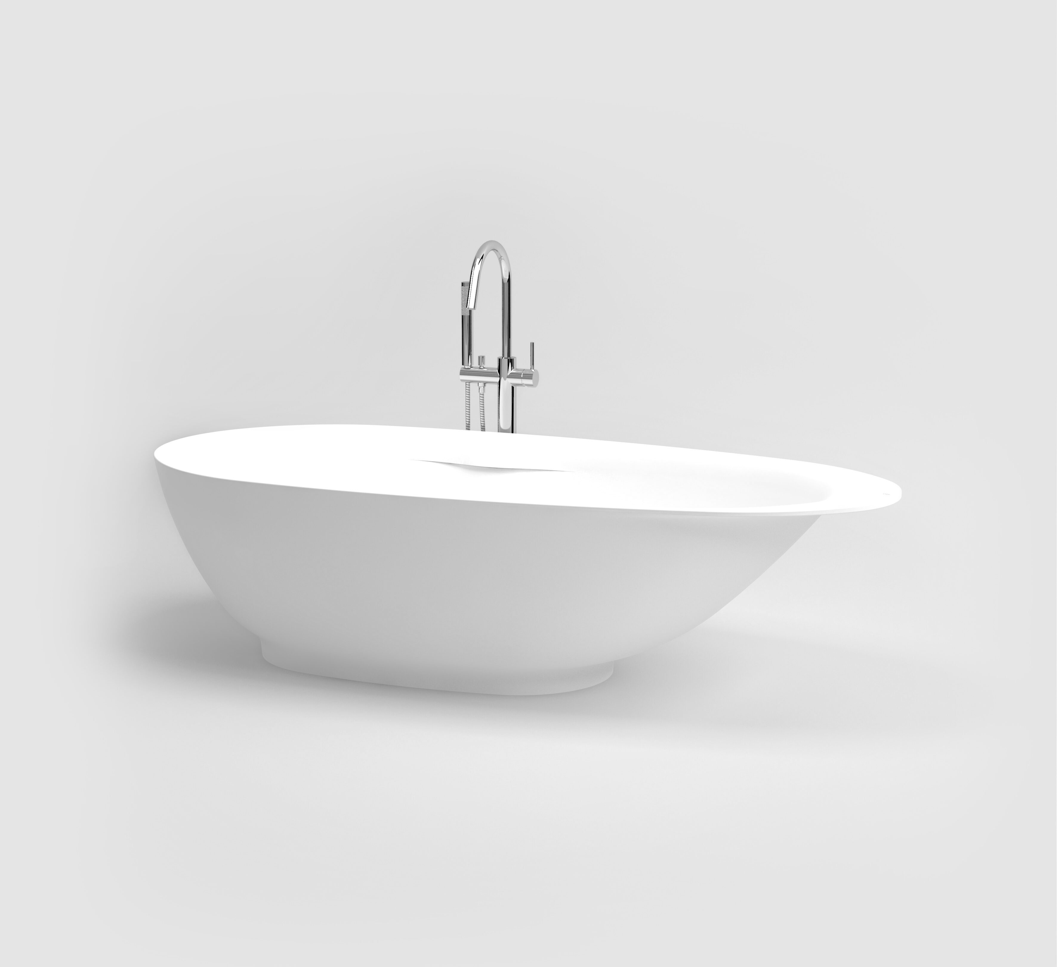 Clou First Freistehende Badewanne 182x82 cm oval weiß CL/05.13010