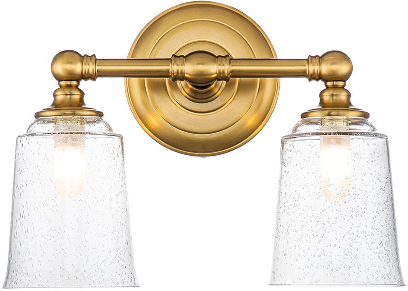 Elstead Lighting Huguenot Lake Leuchter 2x3 W messing FE-HUGOLAKE2BATH-BB