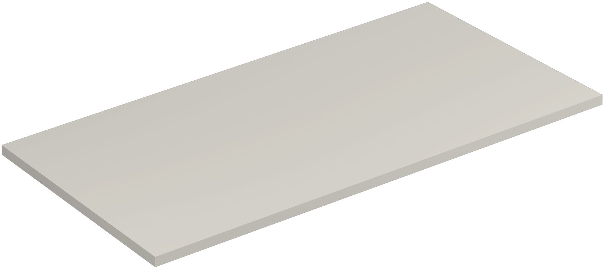 Kludi Icos Naphtha-Arbeitsplatte 100x50 cm grau 50T100O2