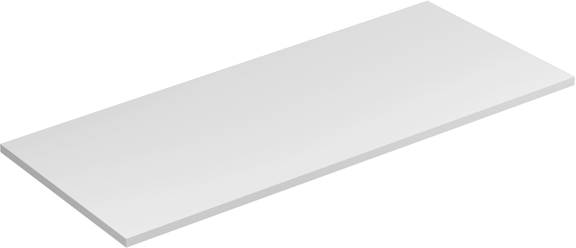 Kludi Icos Naphtha-Arbeitsplatte 120x50 cm weiß 50T12053
