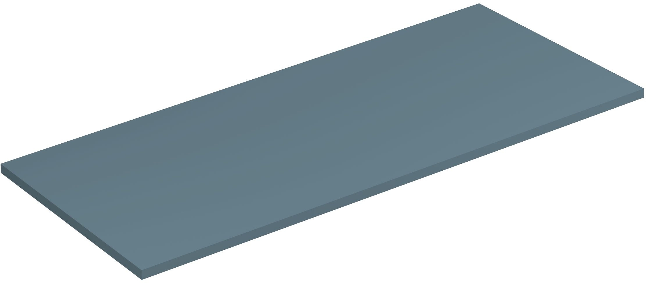 Kludi Icos Naphtha-Arbeitsplatte 120x50 cm blau 50T120O3