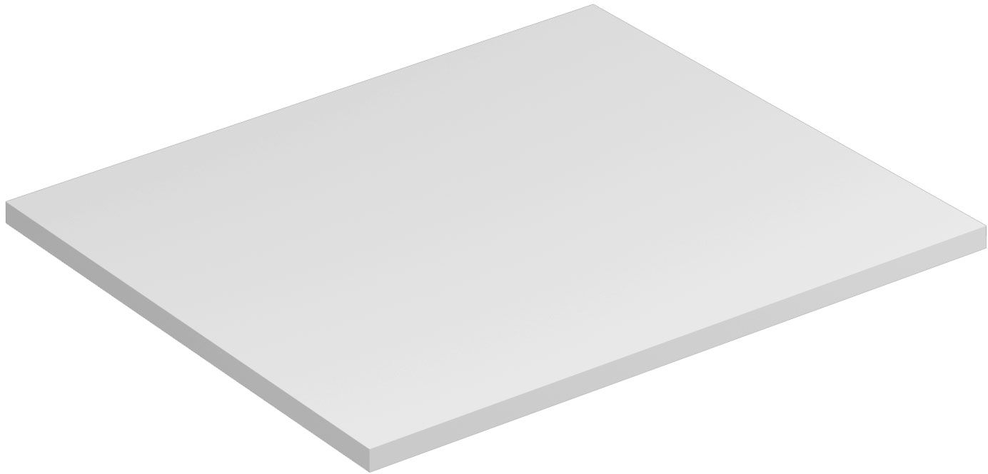 Kludi Icos Naphtha-Arbeitsplatte 60x50 cm weiß 50T6053