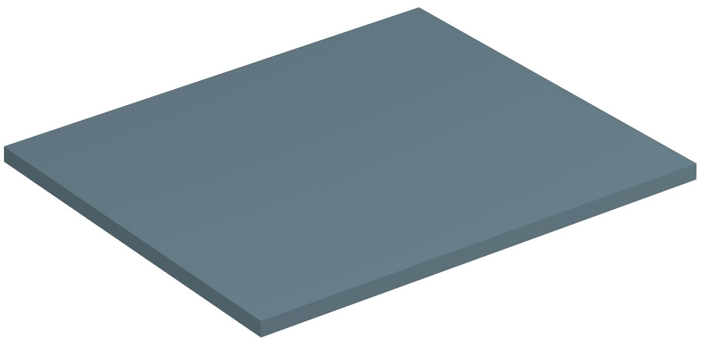 Kludi Icos Naphtha-Arbeitsplatte 60x50 cm blau 50T60O3