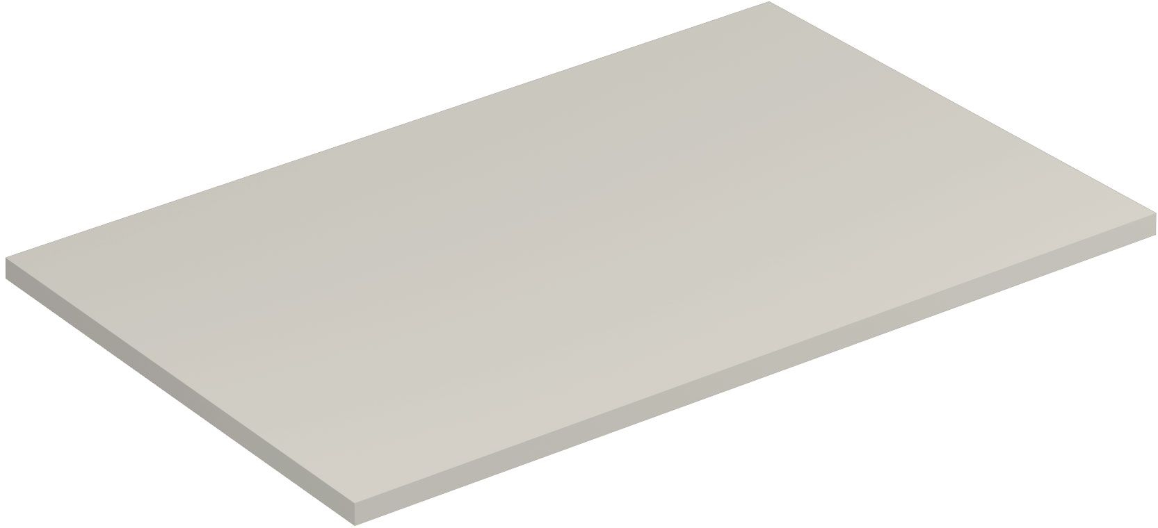 Kludi Icos Naphtha-Arbeitsplatte 80x50 cm grau 50T80O2