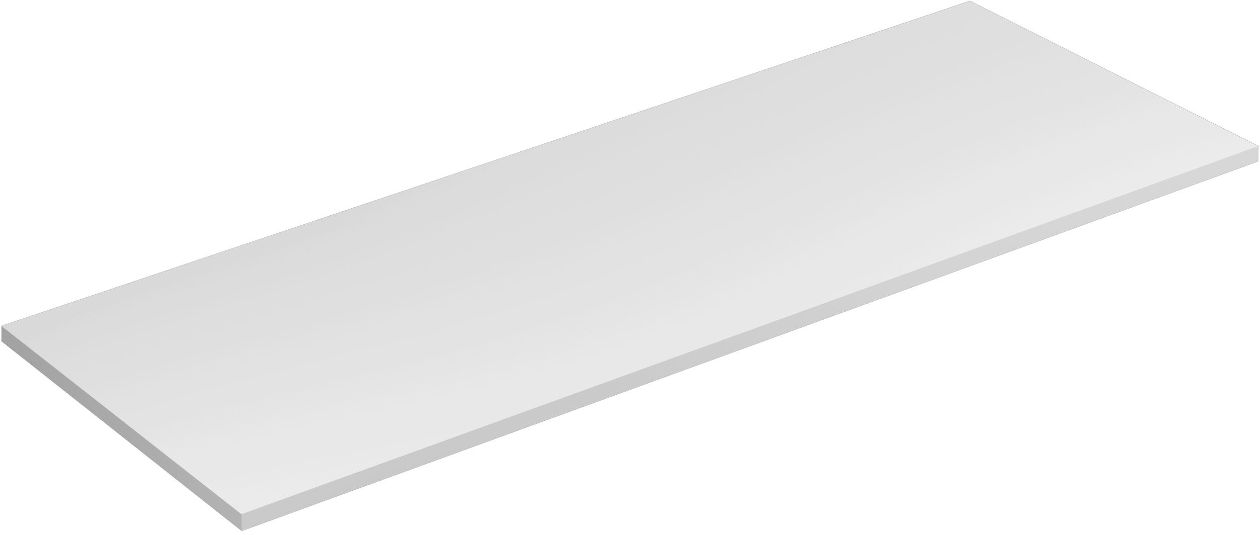 Kludi Icos Naphtha-Arbeitsplatte 140x50 cm weiß 50T14053