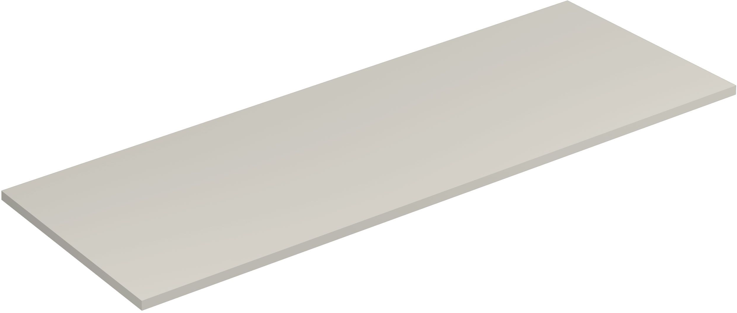 Kludi Icos Naphtha-Arbeitsplatte 140x50 cm grau 50T140O2