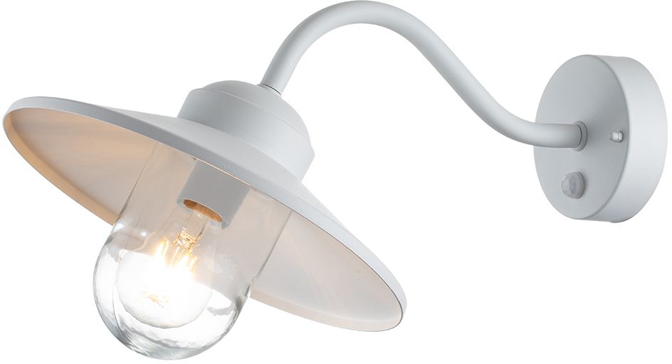 Elstead Lighting Klampenborg Außenwandleuchte 1x60 W weiß KLAMPENBORG-PIR-WHT
