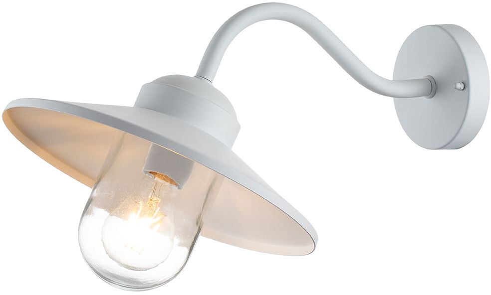 Elstead Lighting Klampenborg Außenwandleuchte 1x60 W weiß KLAMPENBORG-WHT