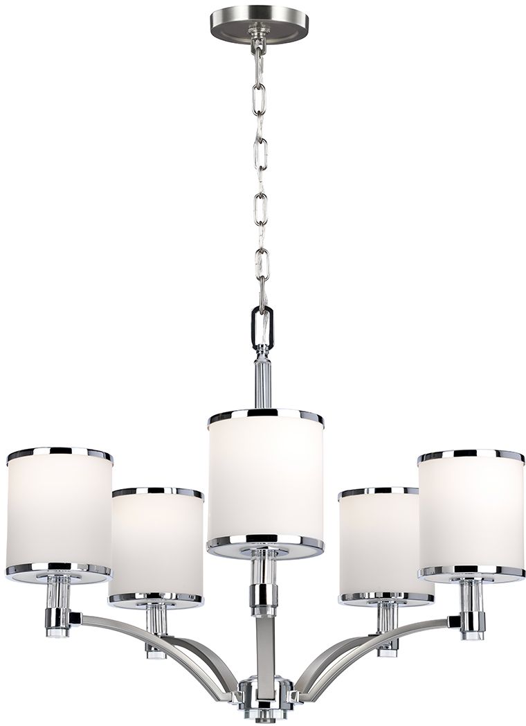 Elstead Lighting Prospect Park Pendelleuchte 5x60 W chrom-nickel FE-PROSPECT-PARK5
