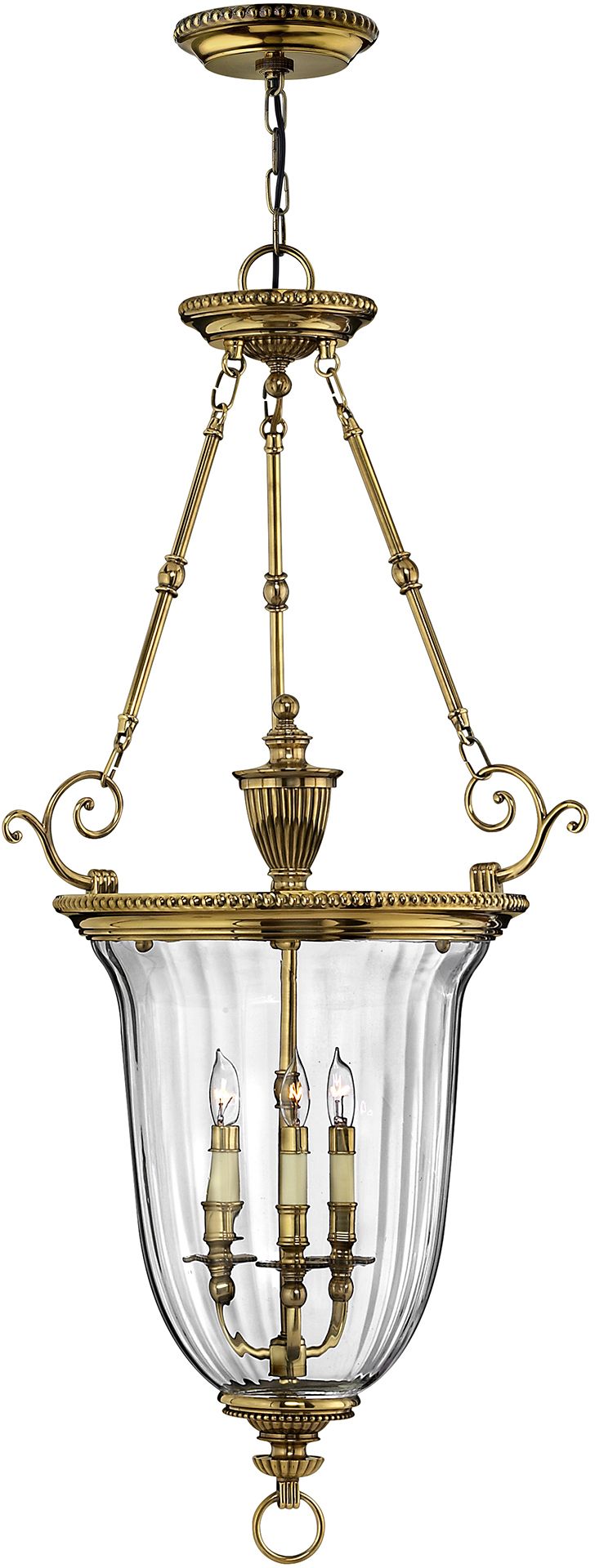 Elstead Lighting Cambridge Pendelleuchte 3x60 W messing HK-CAMBRIDGE-P-L