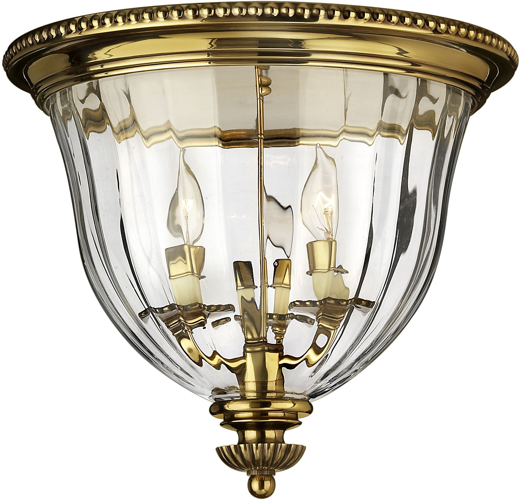 Elstead Lighting Cambridge Decke 2x60 W messing HK-CAMBRIDGE-F-B