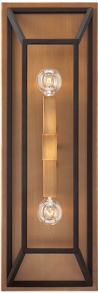 Elstead Lighting Fulton Leuchter 2x60 W messing-braun HK-FULTON2