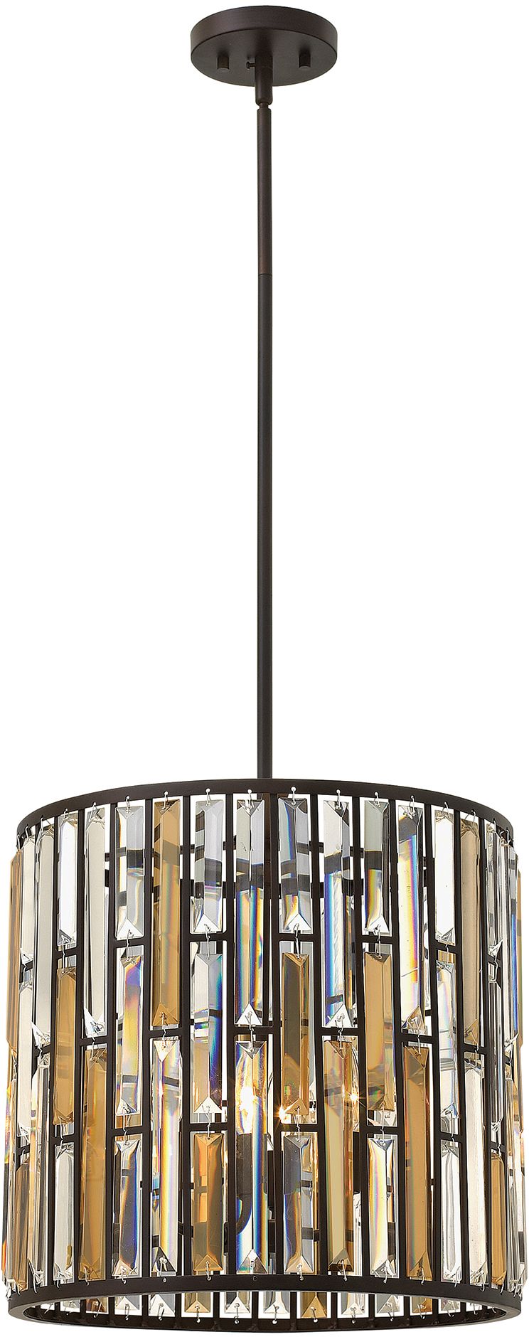 Elstead Lighting Gemma Pendelleuchte 3x60 W braun HK-GEMMA-P-B-VBZ