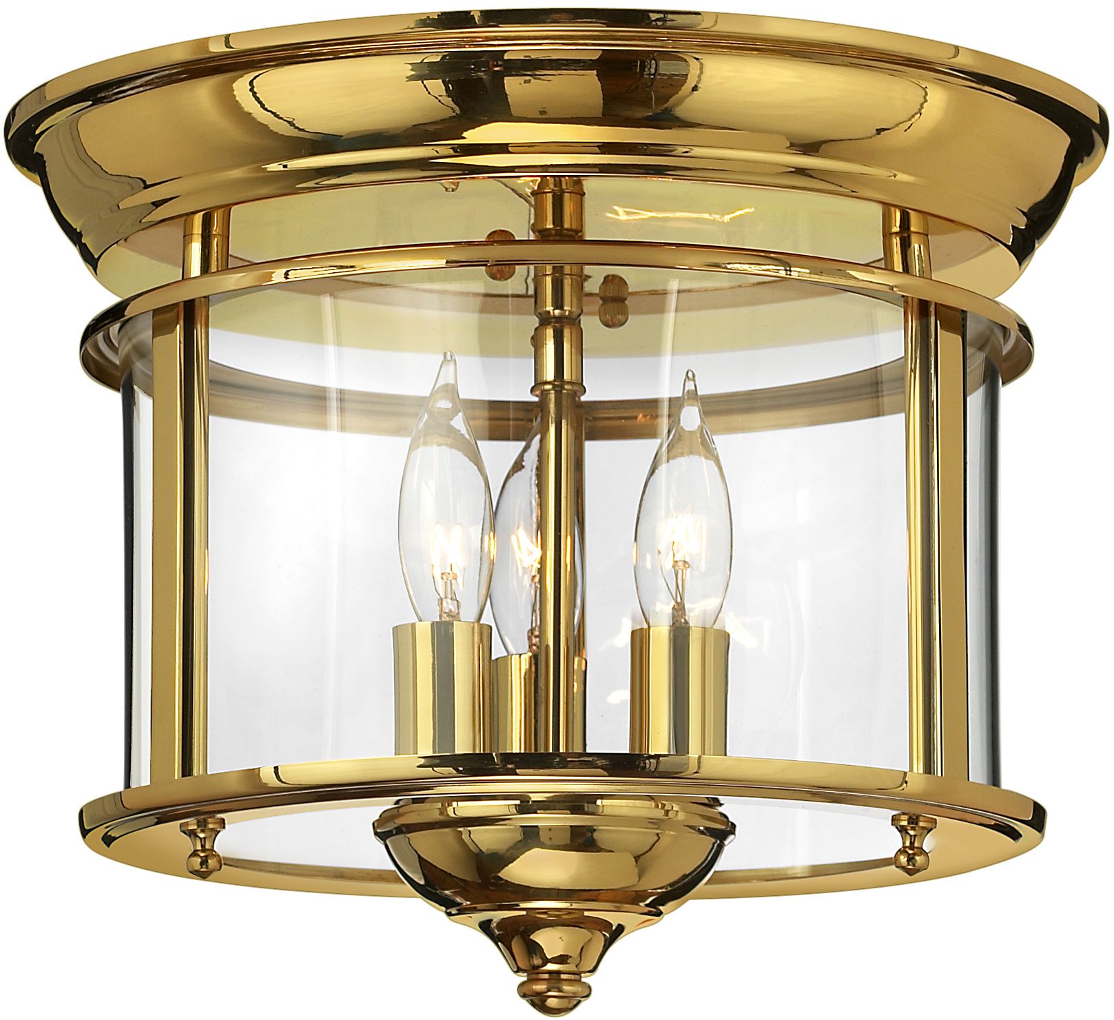 Elstead Lighting Gentry Deckenlampe 3x40 W messing HK-GENTRY-F-PB