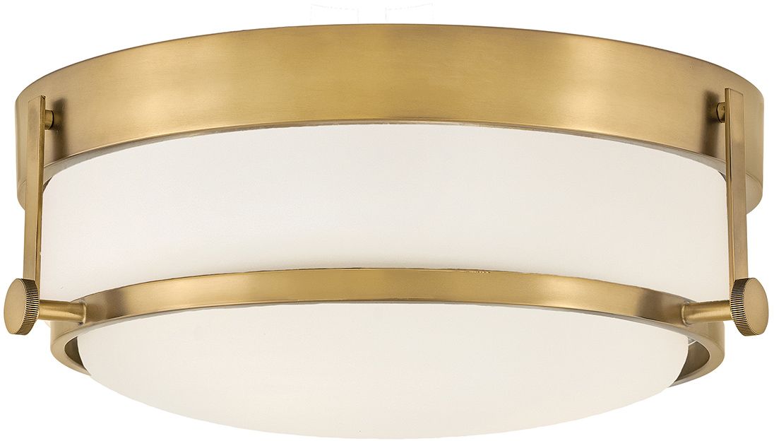 Elstead Lighting Harper Decke 3x60 W weiß-messing HK-HARPER-F-HB