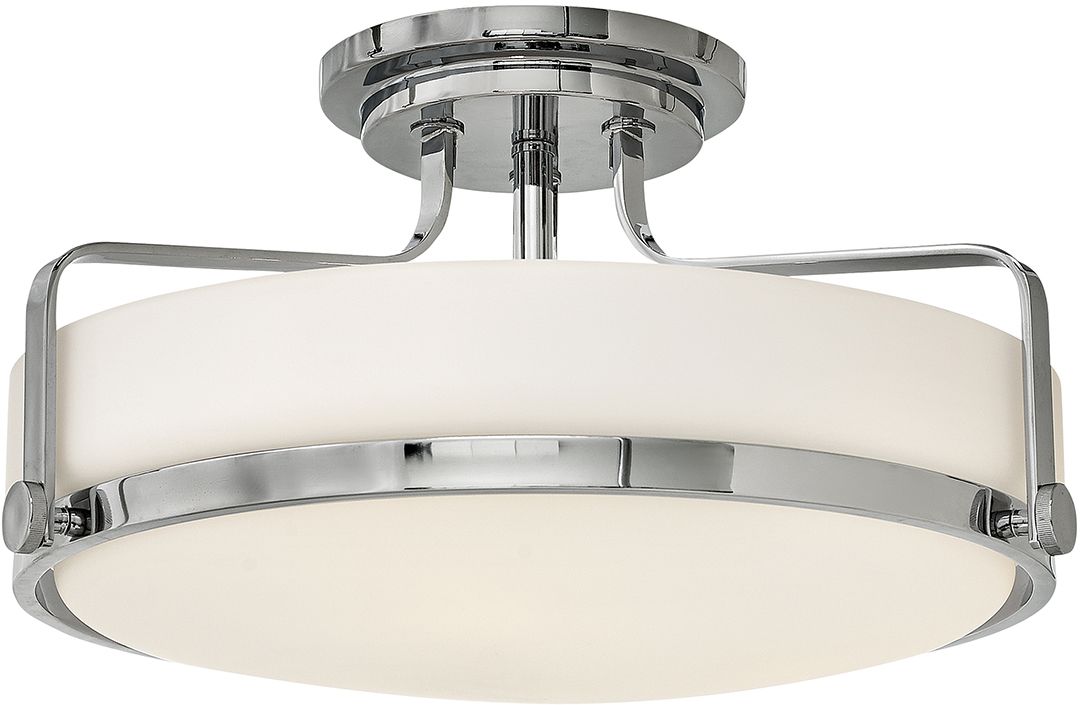 Elstead Lighting Harper Deckenlampe 3x60 W weiß-chrom HK-HARPER-SFM-CM