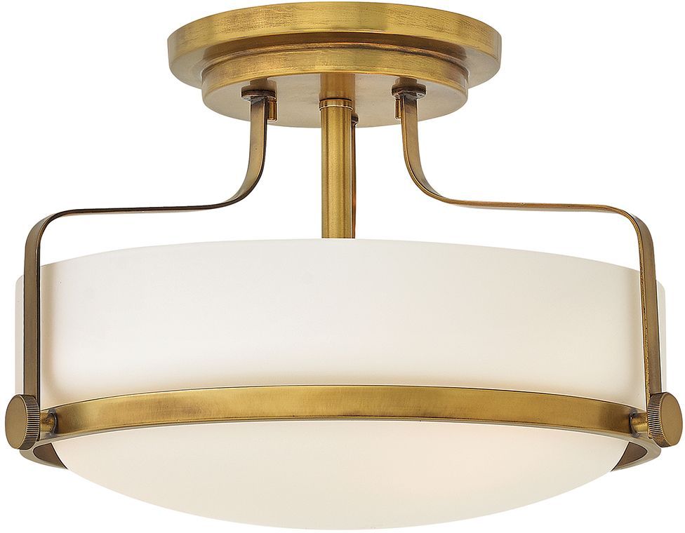 Elstead Lighting Harper Deckenlampe 3x60 W weiß-messing HK-HARPER-SFS-HB