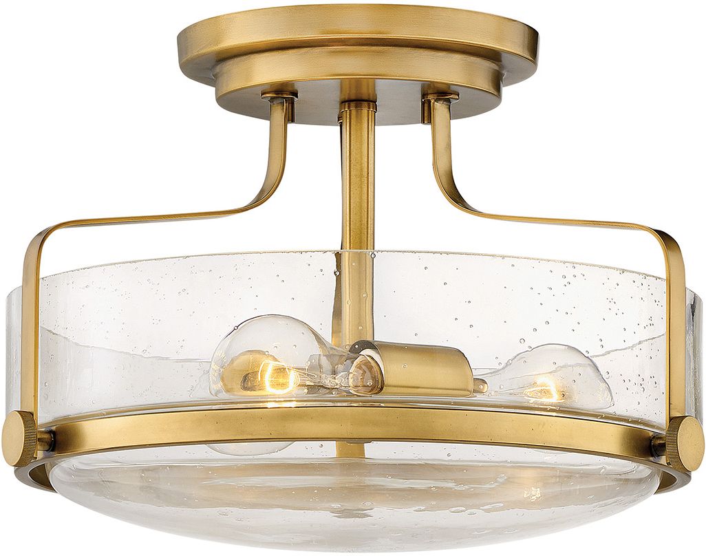 Elstead Lighting Harper Deckenlampe 3x60 W messing-transparent HK-HARPER-SFS-HB-CS