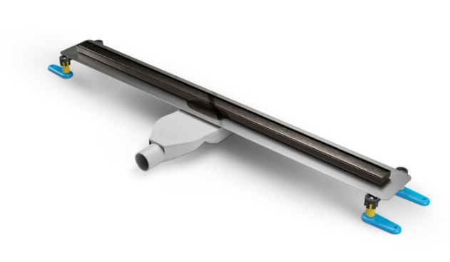 New Trendy Visio Slim GunMetal Linienablauf 100 cm OL-0095