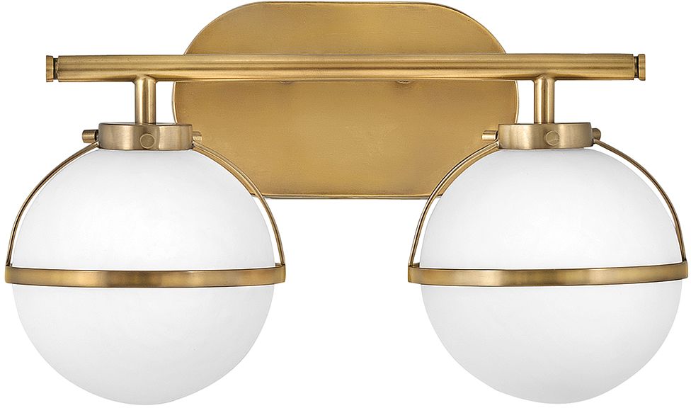 Elstead Lighting Hollis Leuchter 2x40 W weiß-messing HK-HOLLIS2-O-HB-BATH