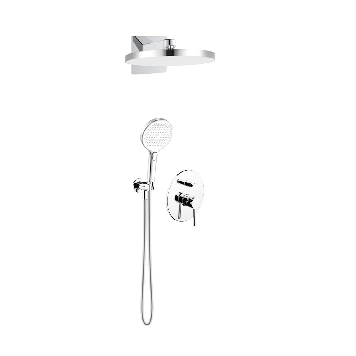 Set Kopfbrause Oltens Regna 37009100, Badewannen- und Duscharmatur Oltens Molle 34100100, 39403100, 37109100, 39304100, 37200100